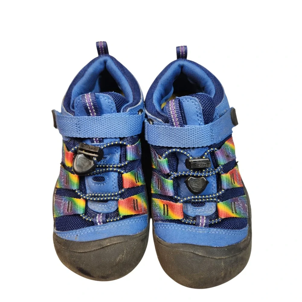 KEEN Kids Newport H2SHO Rainbow Bright Cobalt Blue Mesh Water Sneaker Sandal 1